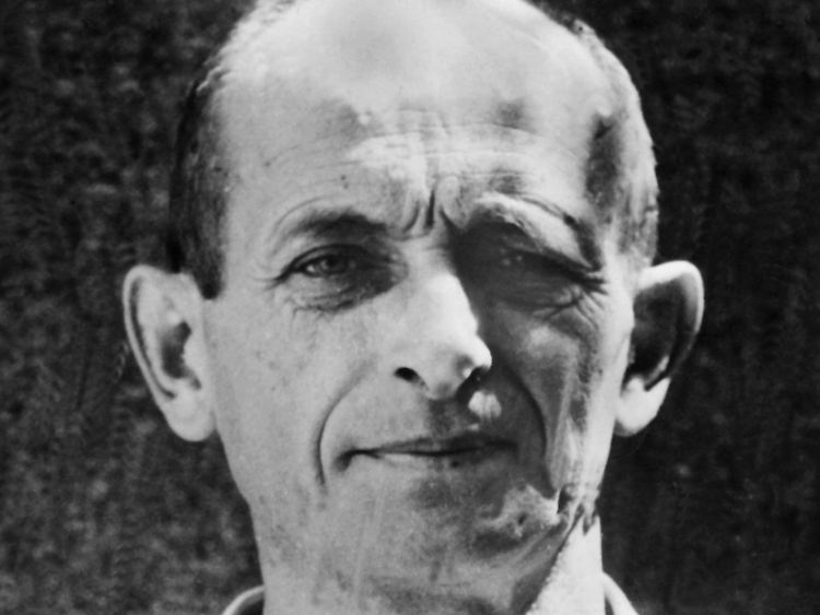 Eichmann 1960 nach seiner Gefangennahme durch den israelischen Geheimdienst.