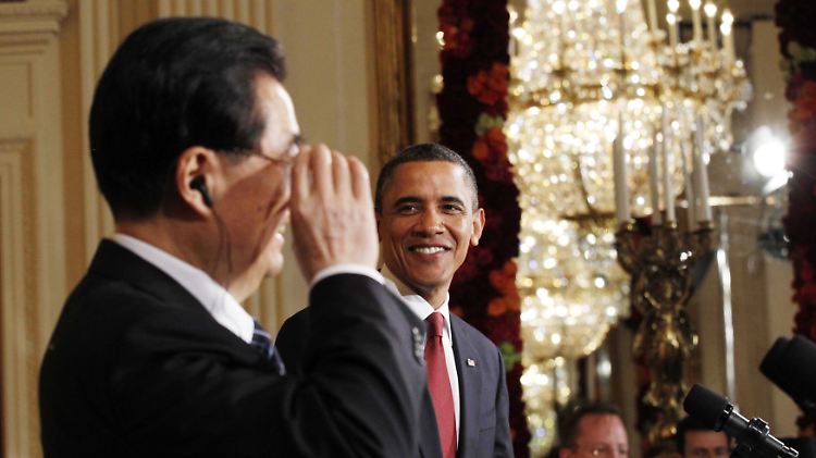 "Wir begrüßen Chinas Aufstieg": US-Präsident Obama, rechts.