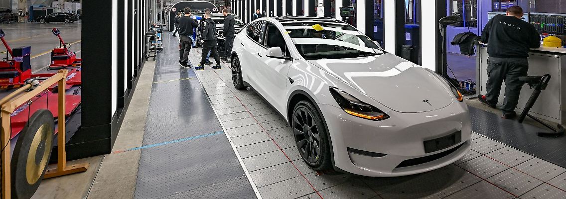 Die Tesla-Fabrik bei Berlin.