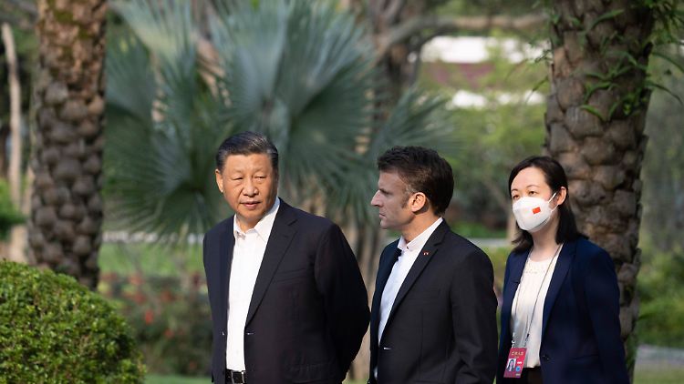 Macron und Xi sprachen wohl auch ausführlich über Taiwan.