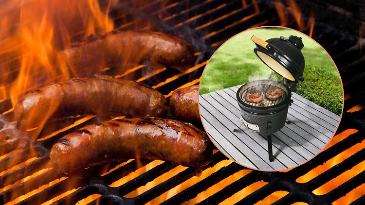 Der Mini-Kamado-Grill bei Aldi im Angebot ähnelt dem "Big Green Egg" sehr – kostet aber nur ein Fünftel des Originals.