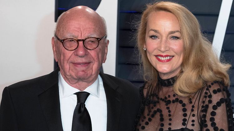 Ließen sich 2022 scheiden: Rupert Murdoch und Jerry Hall.