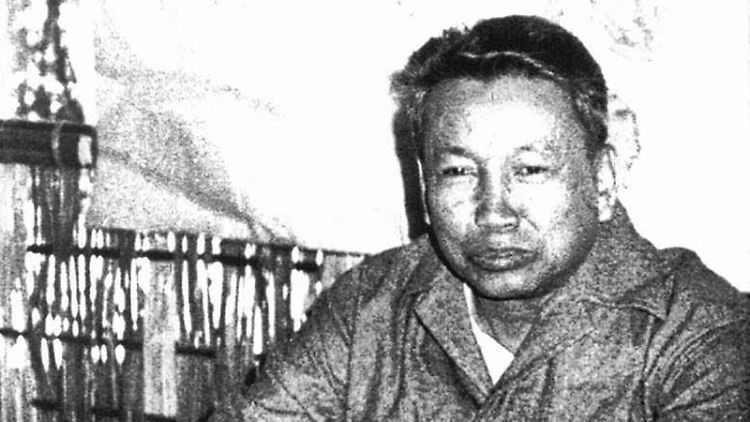 Pol Pot während eines Interviews 1979 an der thailändisch-kambodschanischen Grenze.