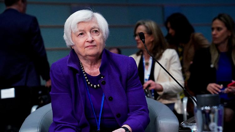 Kann sich eine langsamere Gangart der Fed vorstellen: US-Finanzministerin Yellen. 