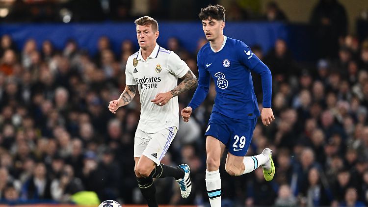 Toni Kroos (links) warf Kai Havertz und den FC Chelsea aus der Champions League..