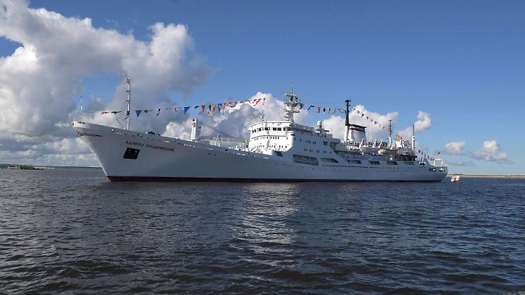 Den Recherchen zufolge nutzt Russland auch das Forschungsschiff Admiral Wladimirski für Spähattacken. 