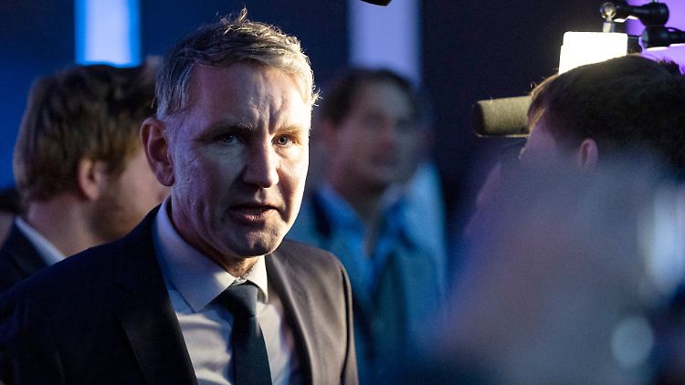 Thüringens AfD-Chef Höcke Anfang Februar in Hessen.