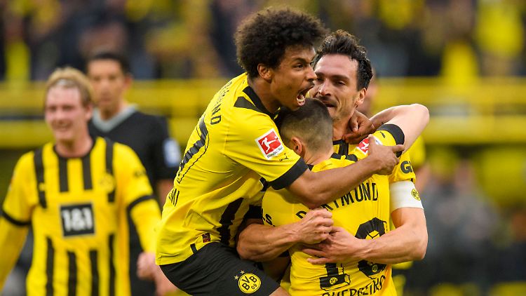 Nach der Bayern-Pleite augenscheinlich extrem motiviert: Karim Adeyemi, Mats Hummels und die anderen Borussen.