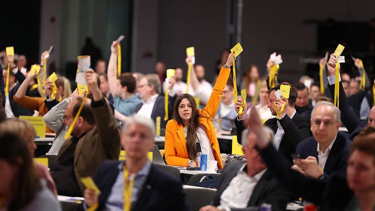 FDP-Delegierte auf dem Parteitag.