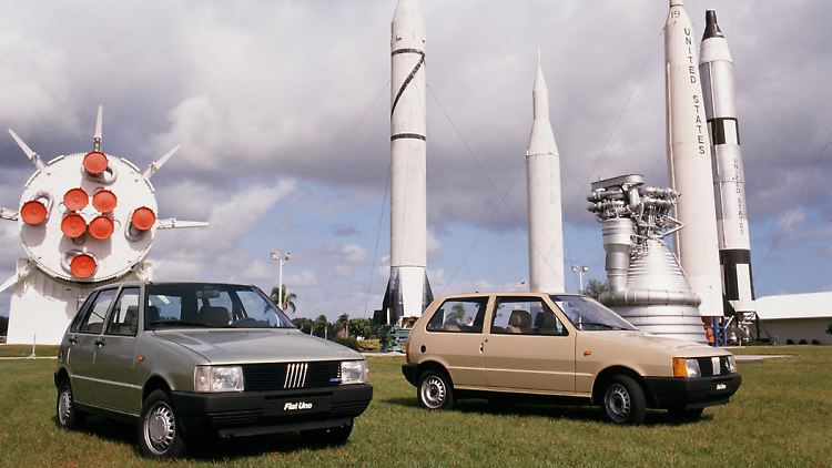 Der Fiat Uno feierte 1983 im Weltraumzentrum Cape Canaveral Premiere.