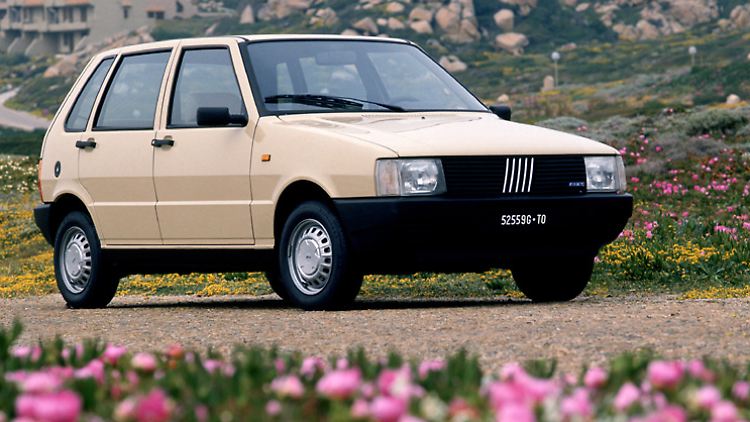 Stardesigner Giugiaro kleidete den Uno in feine geradlinige Formen, die den Aerodynamik-Klassenrekord aufstellten.