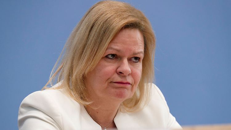 "Ich habe nicht das geringste Verständnis für die Aktionen", sagte Faeser.