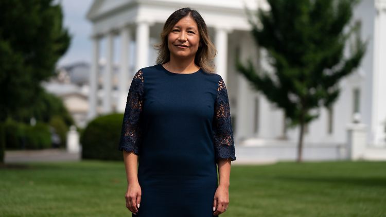 Julie Chávez Rodríguez soll Bidens Wahlkampf leiten. 