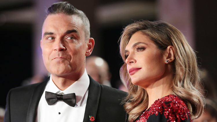 Haben sich nicht gesucht, aber gefunden: Robbie Williams und Ayda Field.