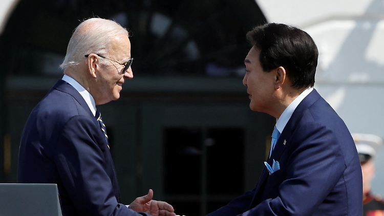 US-Präsident Joe Biden und sein südkoreanischer Amtskollege Yoon Suk Yeol pflegen ein gutes Verhältnis.