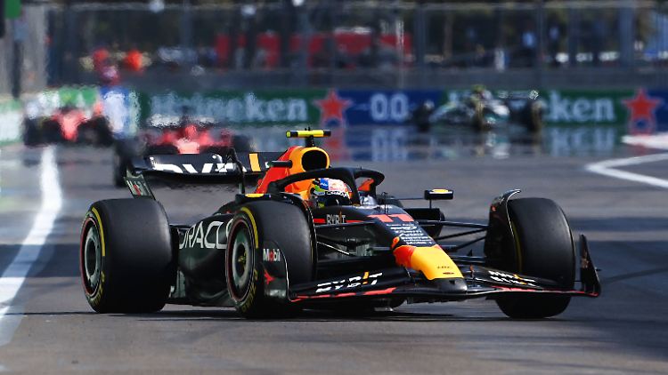 Sergio Pérez dominierte das Rennen in Baku. 