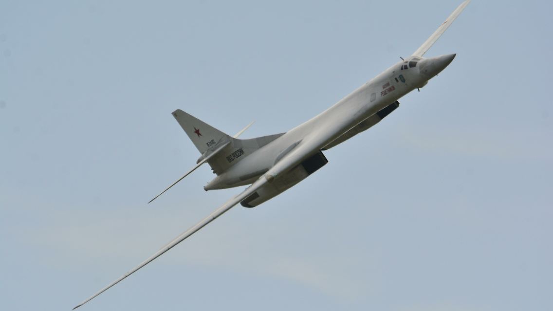 Eine Tu-160 auf einer russischen Flugshow.