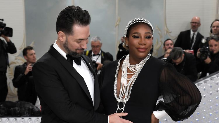 Sichtlich glücklich über den Familienzuwachs: Serena Williams und Partner Alexis Ohanian.