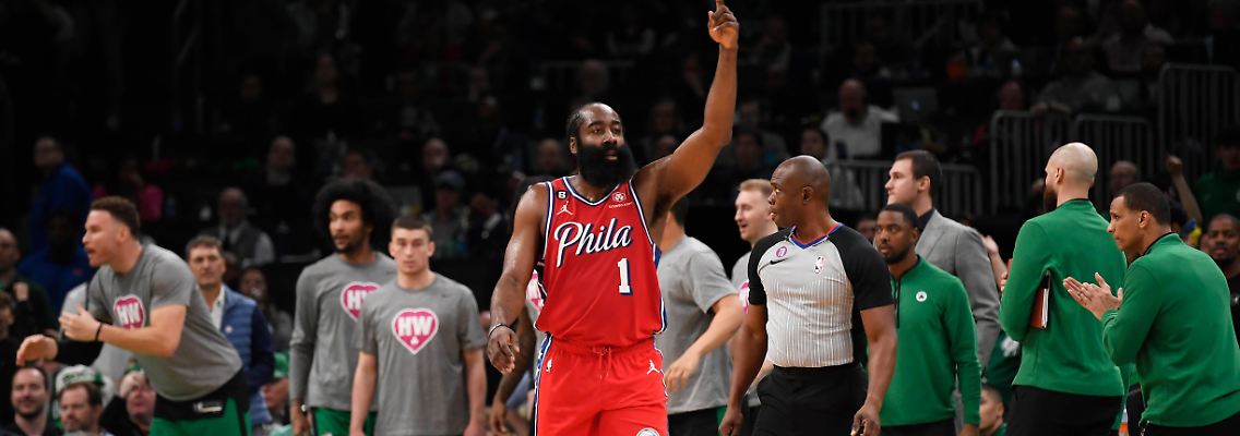 James Harden erzielte mit 45 Zählern einen persönlichen Playoff-Bestwert.
