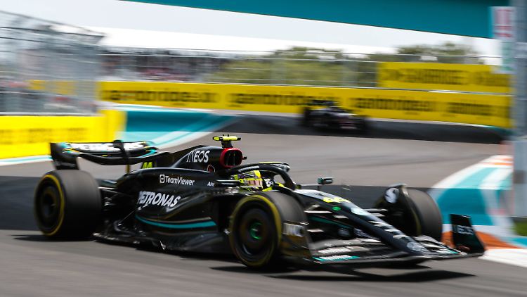 Lewis Hamilton landet knapp geschlagen auf Rang zwei.