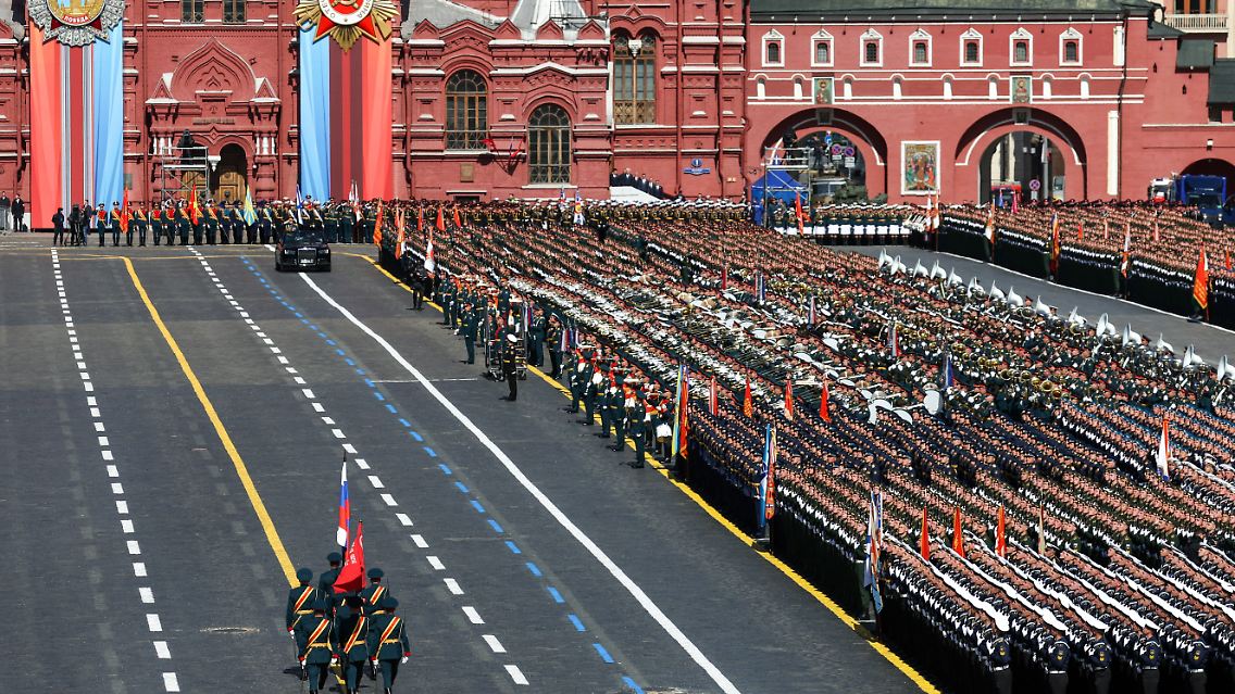 Russland zelebrierte in Moskau am 9. Mai 2023 den 78. Jahrestag des sowjetischen Sieges über Nazi-Deutschland.