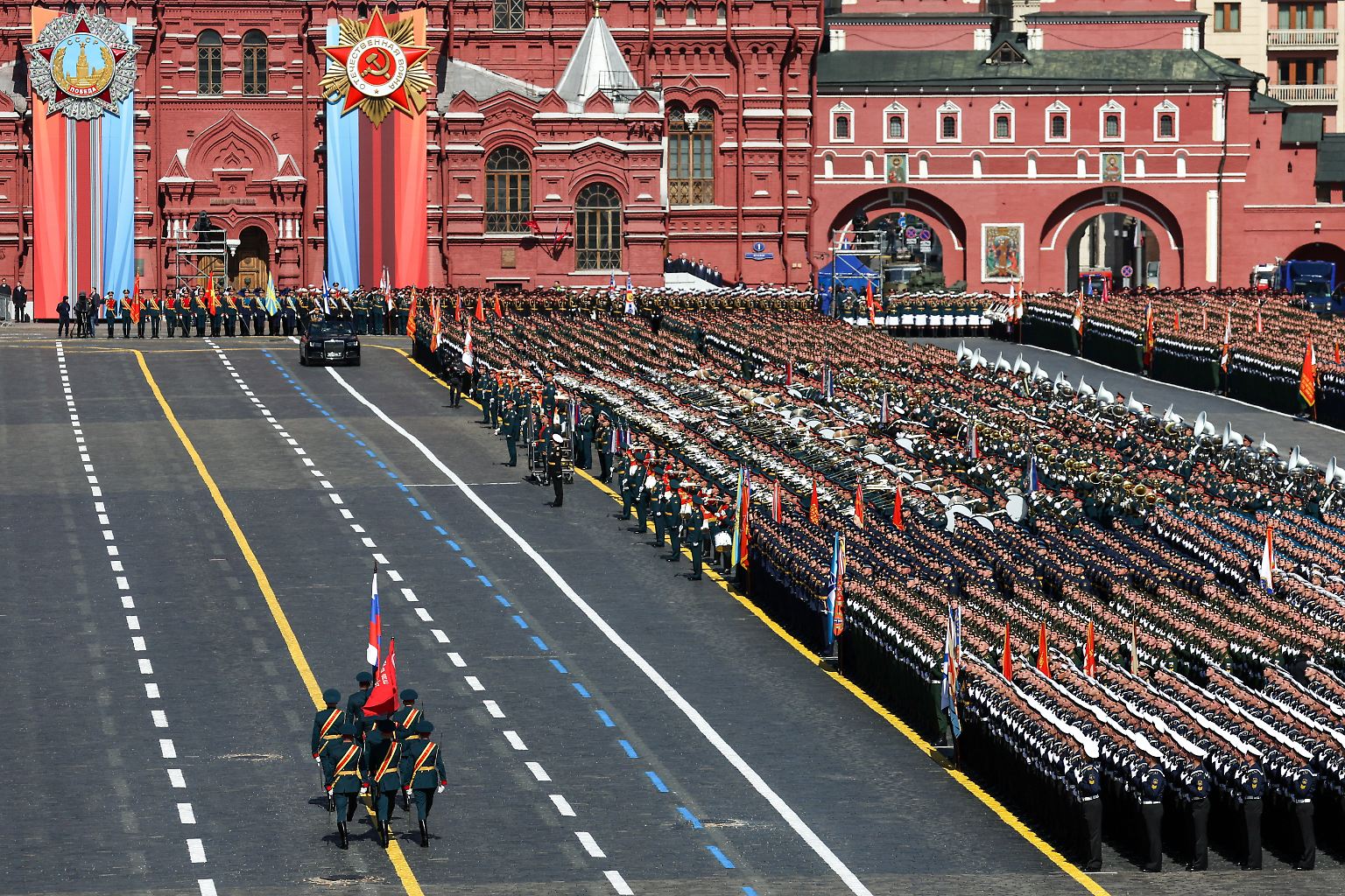 Russland zelebriert in Moskau den 78. Jahrestag des sowjetischen Sieges über Nazi-Deutschland. 
