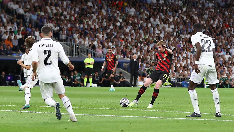 Kevin de Bruyne traf sehenswert gegen Real Madrid.