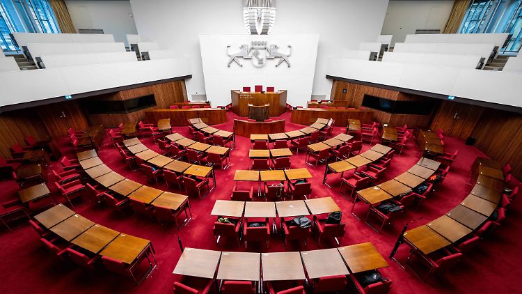 Blick in den Saal der Bremischen Bürgerschaft
