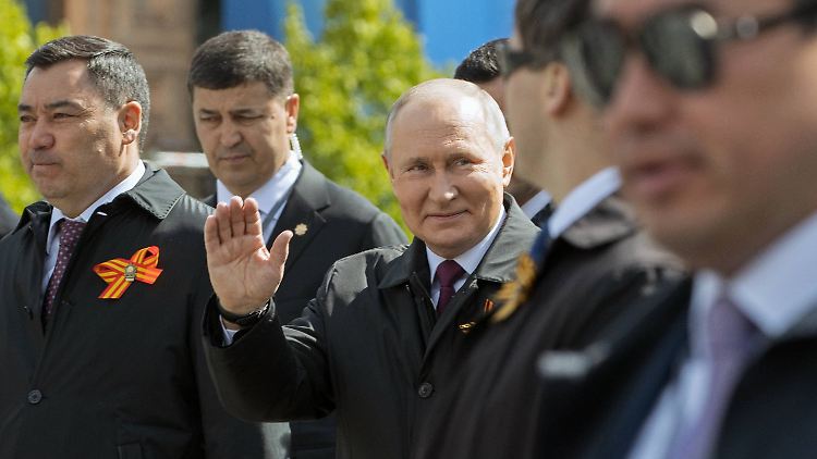 Putin am 9. Mai bei den Feierlichkeiten zum "Tag des Sieges" in Moskau.