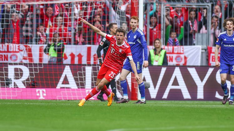 Müller traf zur Führung für den FC Bayern.