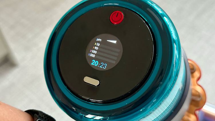 Die Staub-Anzeige auf dem LCD-Display des Gen5 Detect ist eine nette Spielerei.