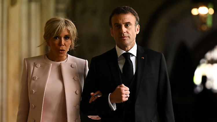 Brigitte und Emmanuel Macron.