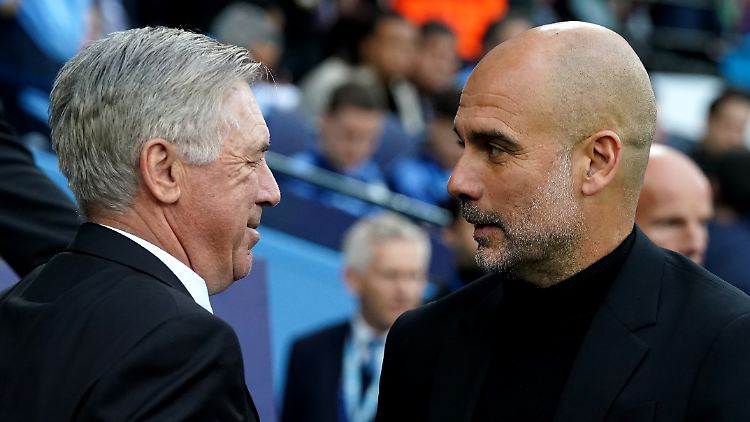 Das Duell zwischen Ancelotti (l.) und Guardiola fand einen eindeutigen Sieger. 