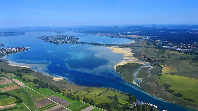 Auch der Bodensee steht auf der Liste der schrumpfenden Gewässer.
