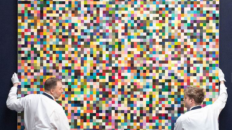 "4096 Farben" ist das letzte Gemälde der begehrten Farbtafel-Serie aus dem Jahr 1974.