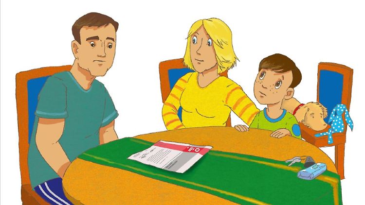 Der Papa ist so krank, dass er ins Krankenhaus muss. Das verstehen auch schon kleine Kinder.