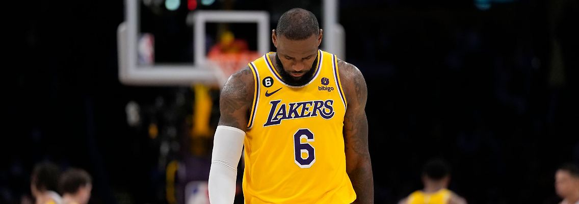 LeBron James war nach dem Playoff-Aus der Los Angeles Lakers enttäuscht.