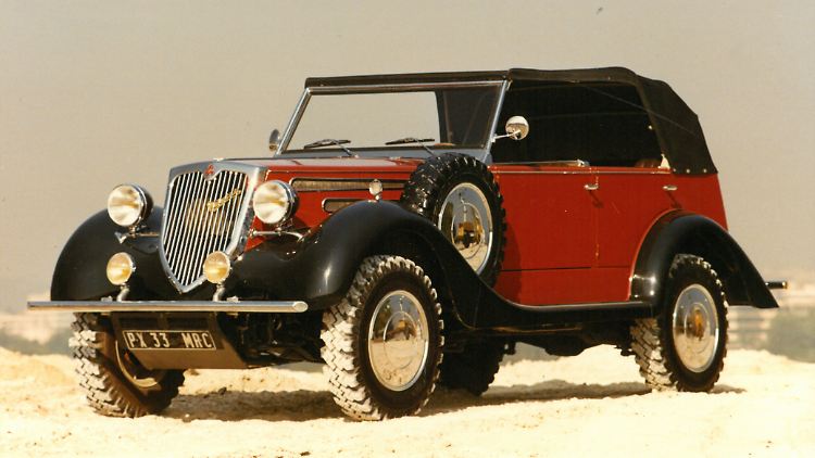 Mit dem PX-33 begann die SUV-Geschichte bei Mitsubishi. Hier ein Nachbau auf Pajero-Basis.