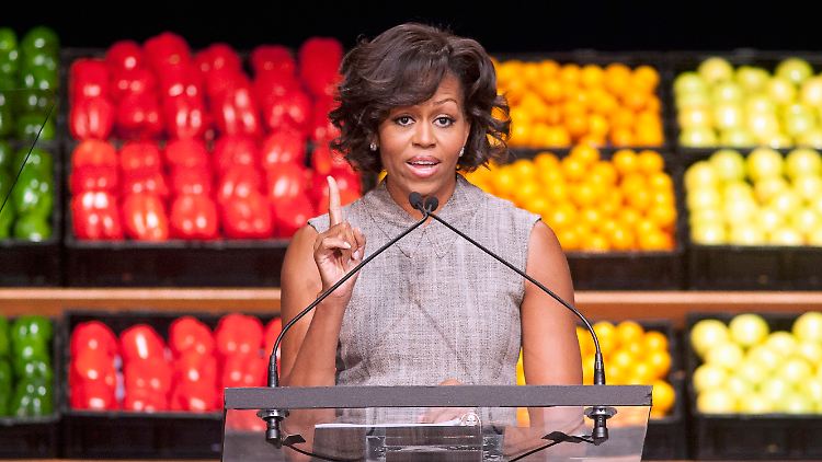 First Lady Michelle Obama ermahnt zur gesünderen Lebensweise.