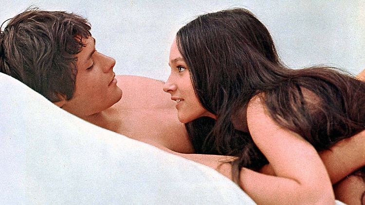 Sexuell anzüglich? Szene aus dem Film "Romeo und Julia" aus dem Jahr 1968.