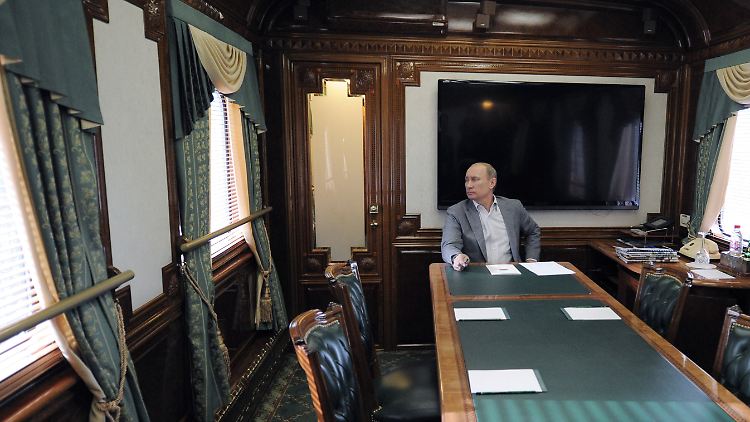 Reist gerne mit dem Zug: Wladimir Putin, hier im Jahr 2012.