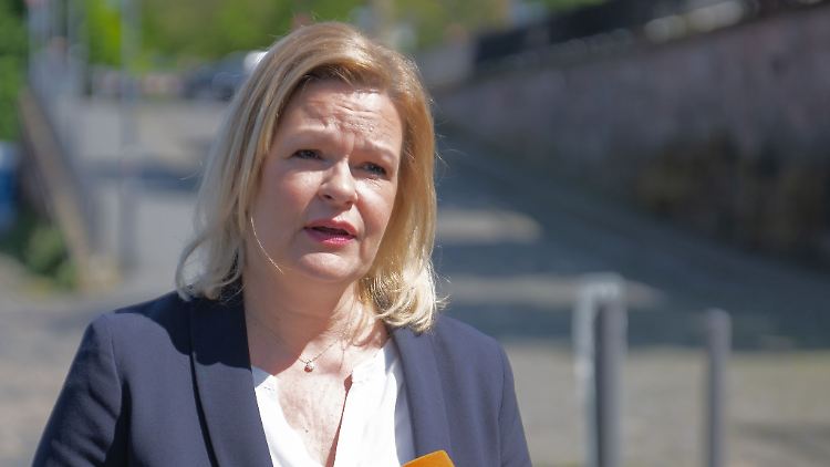 Sprach von einem "wichtigen Zeichen": Innenministerin Nancy Faeser.