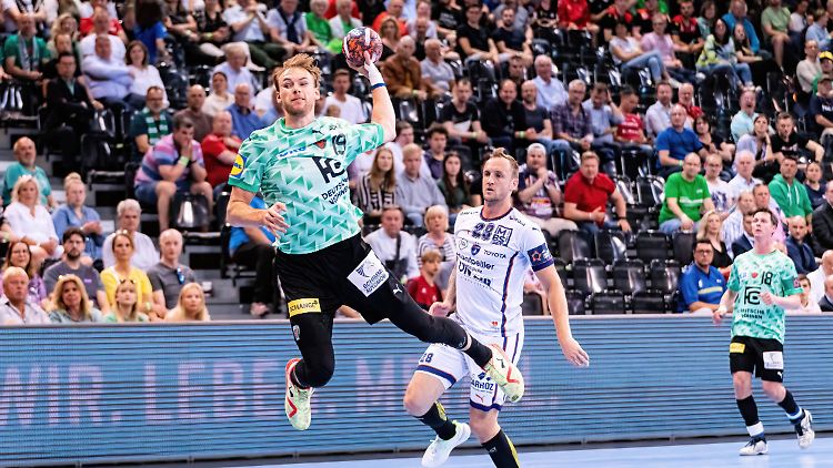 Mathias Gidsel führte die Füchse Berlin mit sechs Treffern ins Finale. Der Däne spielt erst seit dieser Saison für den Bundesliga-Dritten.