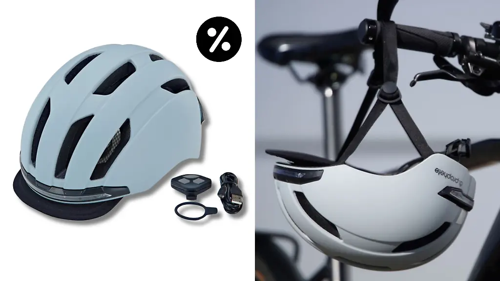 Der-Fahrradhelm-von-Prophete-bietet-gute-Sichtbarkeit-durch-LED-Leuchten-und-ist-bei-Aldi-momentan-besonders-guenstig