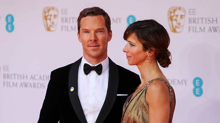 Benedict Cumberbatch mit seiner Frau Sophie Hunter bei den Baftas im vergangenen Jahr.