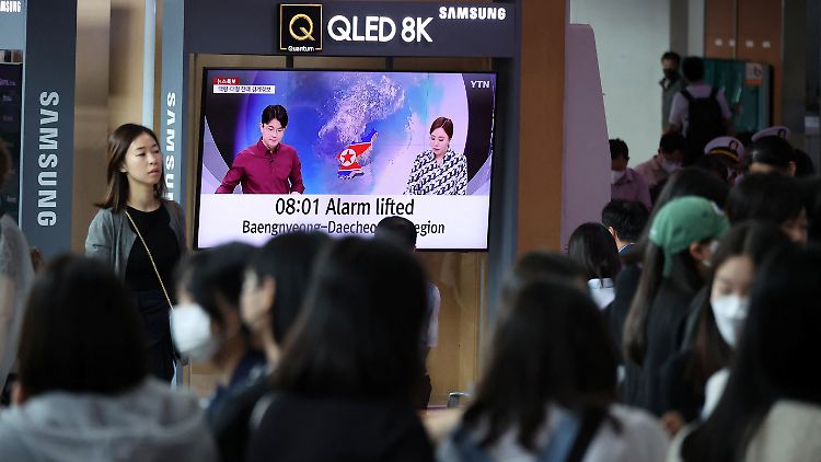 Die Evakuierungswarnung in Seoul wurde später wieder aufgehoben. 