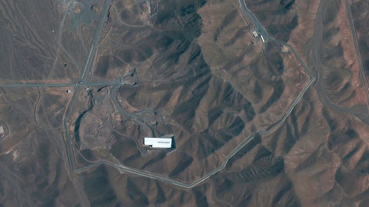 Satellitenaufnahme der Atomanlage in Fordo: Hier wurden im Januar Partikel von 84-prozentigem Uran entdeckt. (Archivbild)