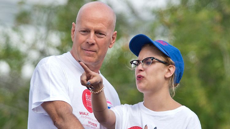 "Ich liebe ihn und er liebt mich": Bruce Willis und seine Tochter Tallulah beim gemeinsamen Besuch einer Veranstaltung 2014.