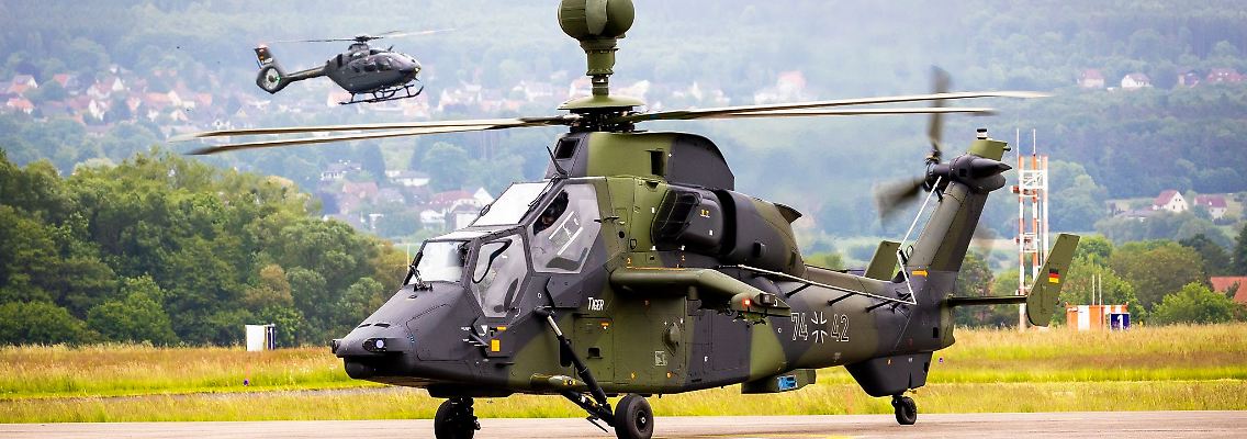 Ein Kampfhubschrauber vom Typ "Eurocopter Tiger" 
