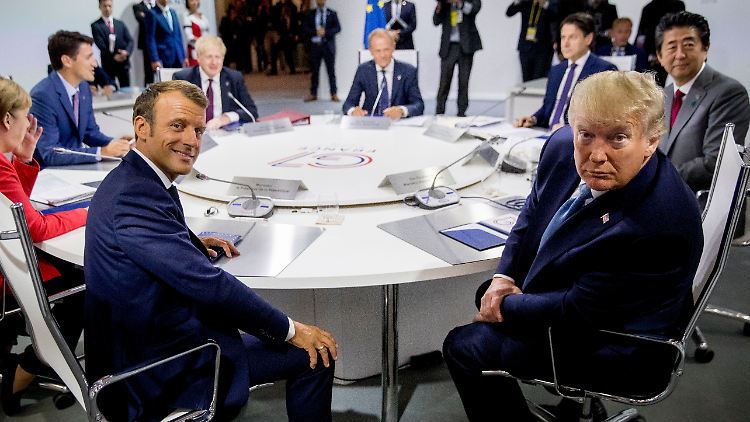 Trump 2019 beim G7-Gipfel in Kanada. "Letztlich würde er das Bündnis der USA mit der Ukraine zerstören, das ist sein Ziel."